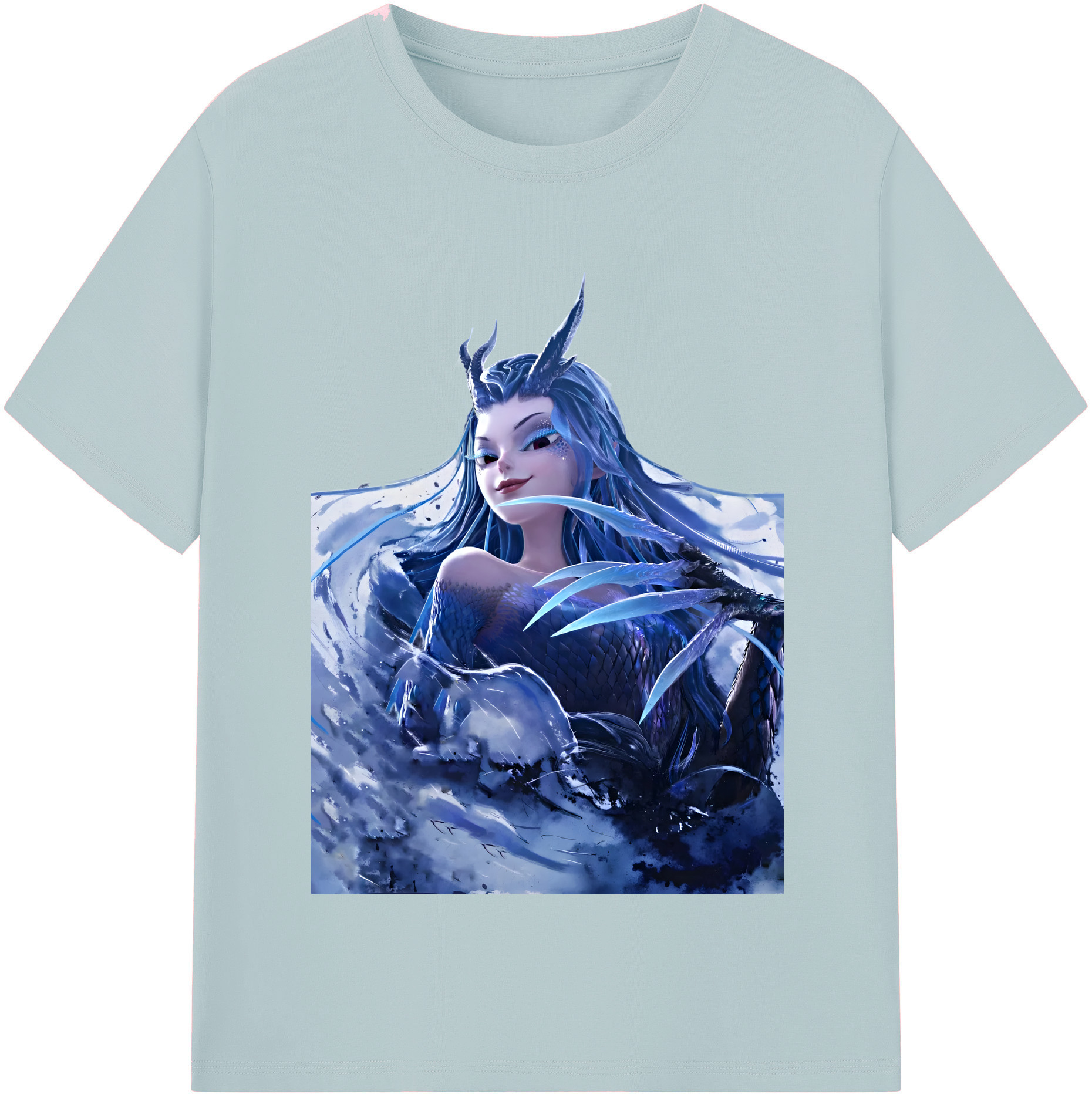 （画像用） Ne Zha 2 ナタ 魔童の大暴れ 綿100％半袖Tシャツ（フロントプリント）